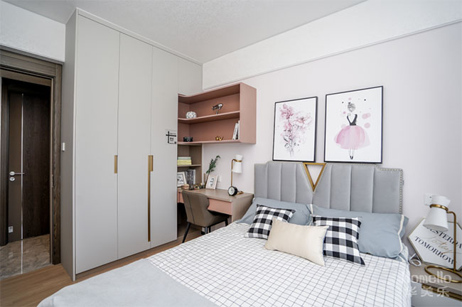 98㎡三居，合理規(guī)劃布局，加強(qiáng)軟裝功能性集合，體驗(yàn)舒適生活